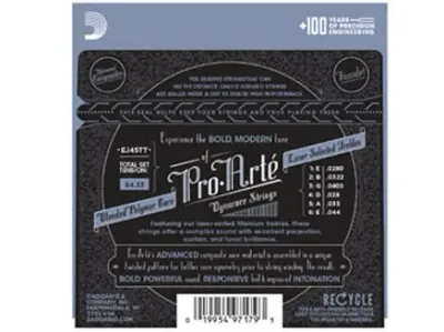 D'Addario Pro-Arté EJ45TT žice za klasičnu gitaru – pakovanje – zadnja strana