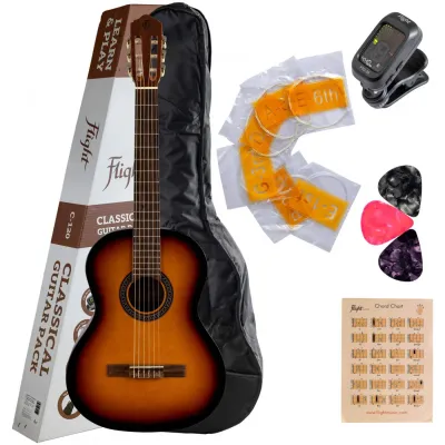 Flight C-120SB SB klasična gitara set 4/4