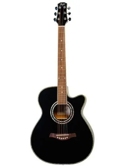 Flight F-230 BK akustična gitara set - prednja strana