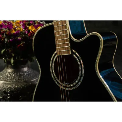 Flight F-230C BK akustična gitara – telo izbliza