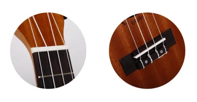 Flight NUC310 koncertni ukulele – kobilica izbliza