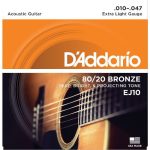 D’addario EJ10 žice za akustičnu gitaru 1